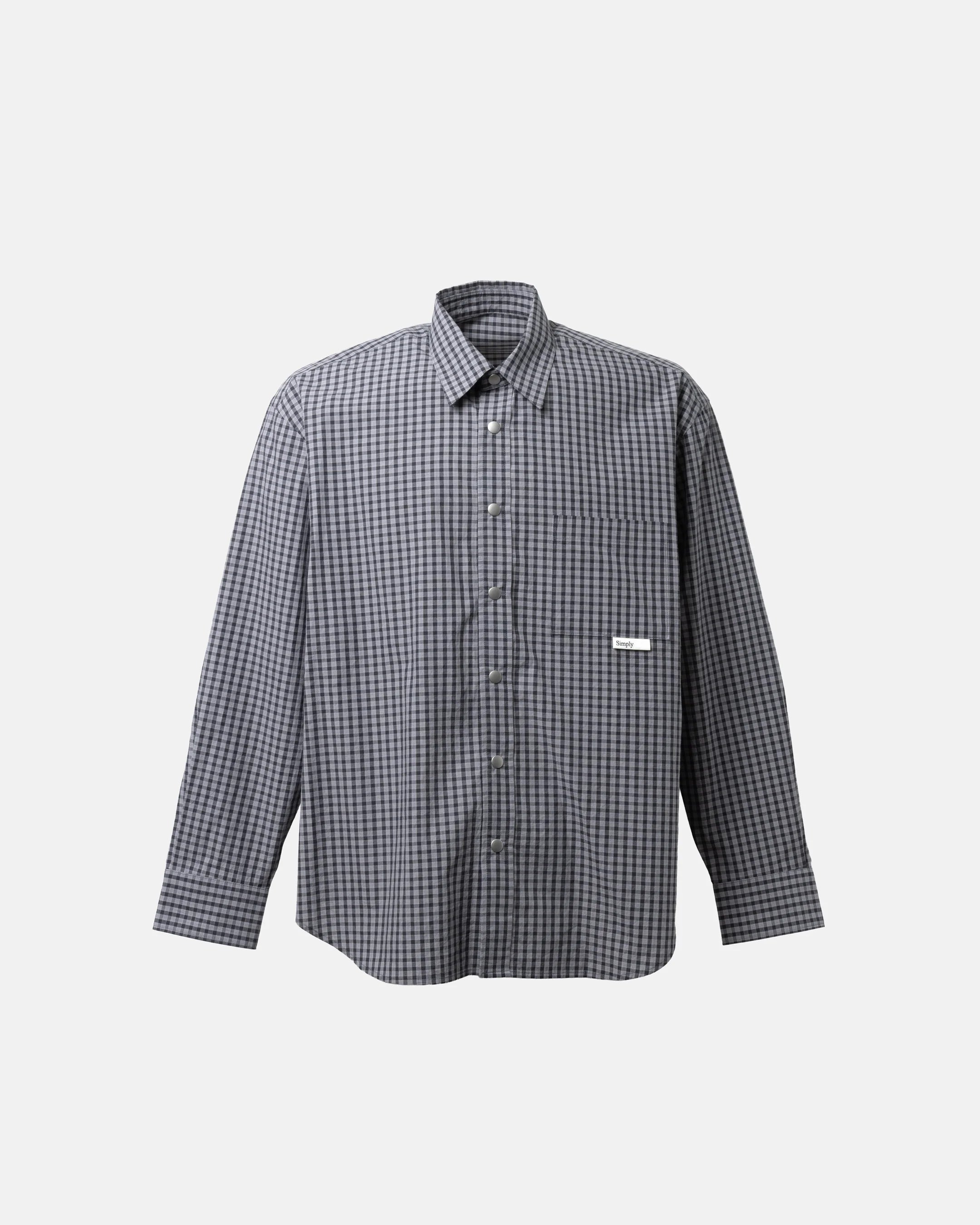SimplyComplicated - UNCLE BUTTON UP SHIRT - BLACK CHECK – un