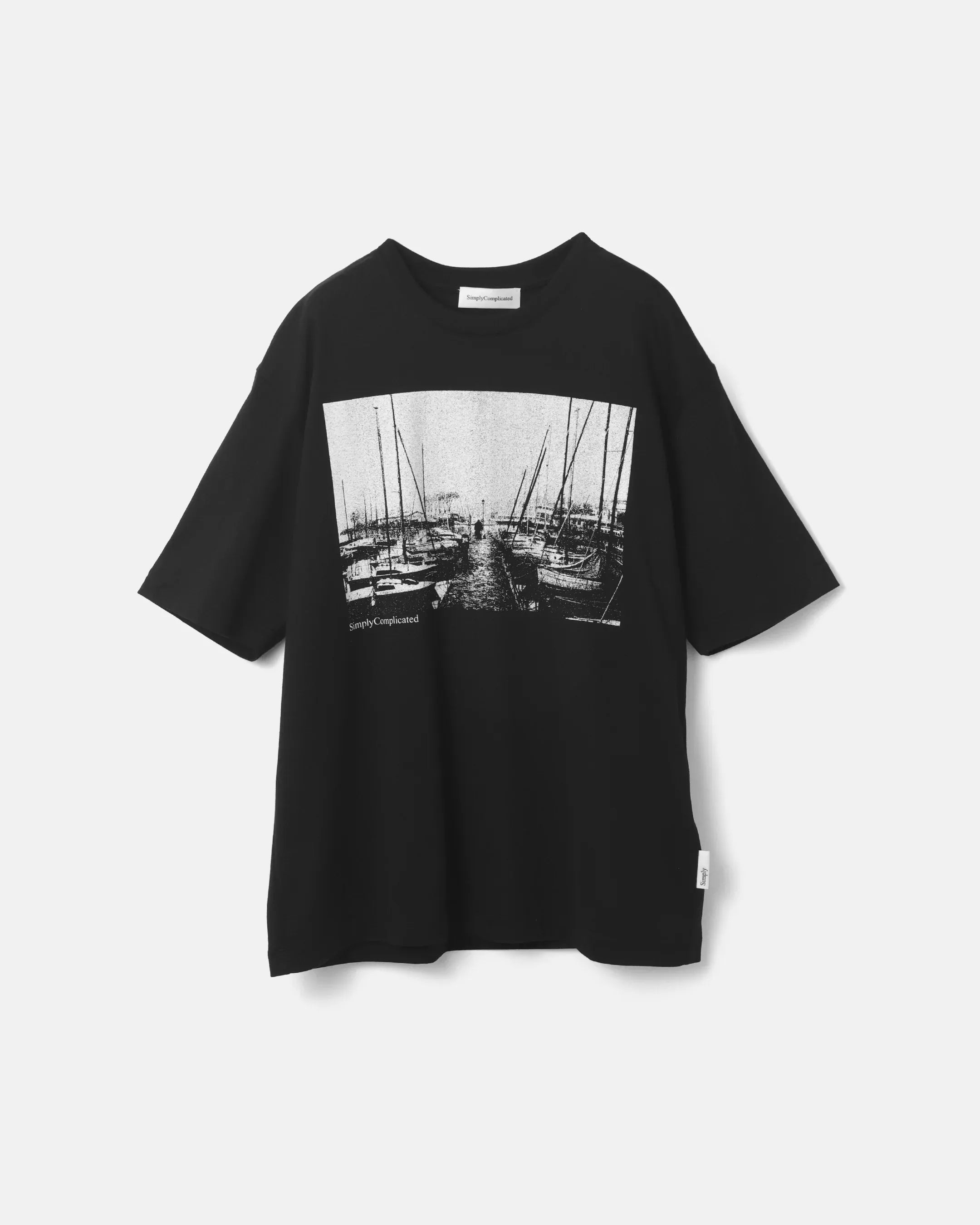 SIMPLYCOMPLICATED simply Tee サイズ3 SimplyComplicated - LAKE TEE - BLACK – un