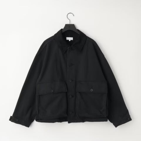 KANEMASA PHIL. - 36G Fine Sweat Work Jacket - BLACK DYE – un