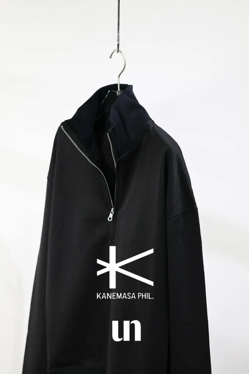 ジャケット・アウター KANEMASA PHIL GLITTERY ZIP SWEAT - BLACK KANEMASA PHIL. - Ex. un Glittery Zip Sweat - BLACK
