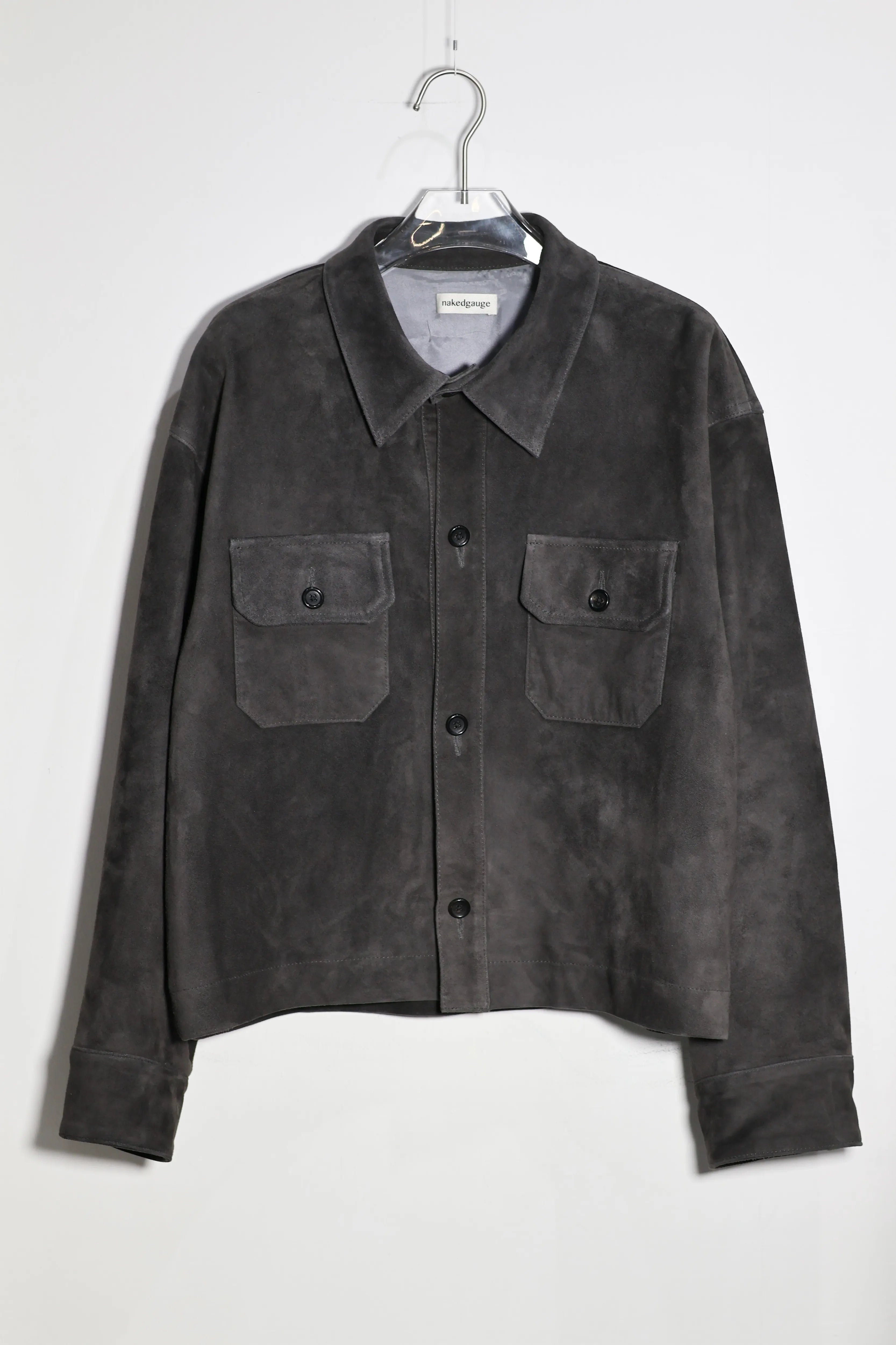 nakedgauge - GOAT SUEDE CPO JACKET - GRAY – un