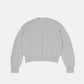 SimplyComplicated - V NECK LIGHT KNIT SWEATER - LT.GREY