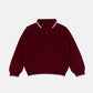 SimplyComplicated - EDGE LINE KNIT POLO - BORDEAUX