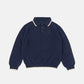 SimplyComplicated - EDGE LINE KNIT POLO - NAVY