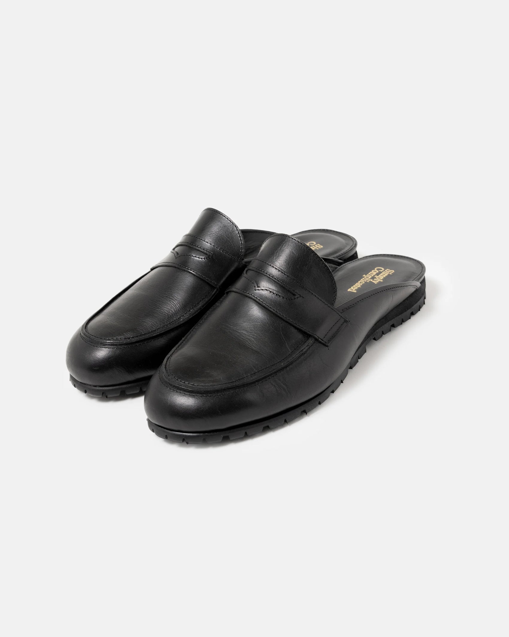 SimplyComplicated - LOAFER MULE - BLACK