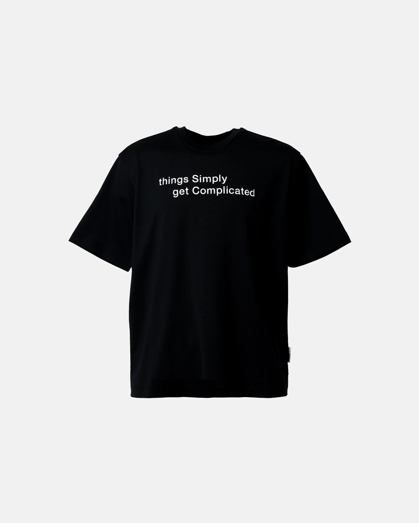 SimplyComlicated - MESSAGE TEE - BLACK