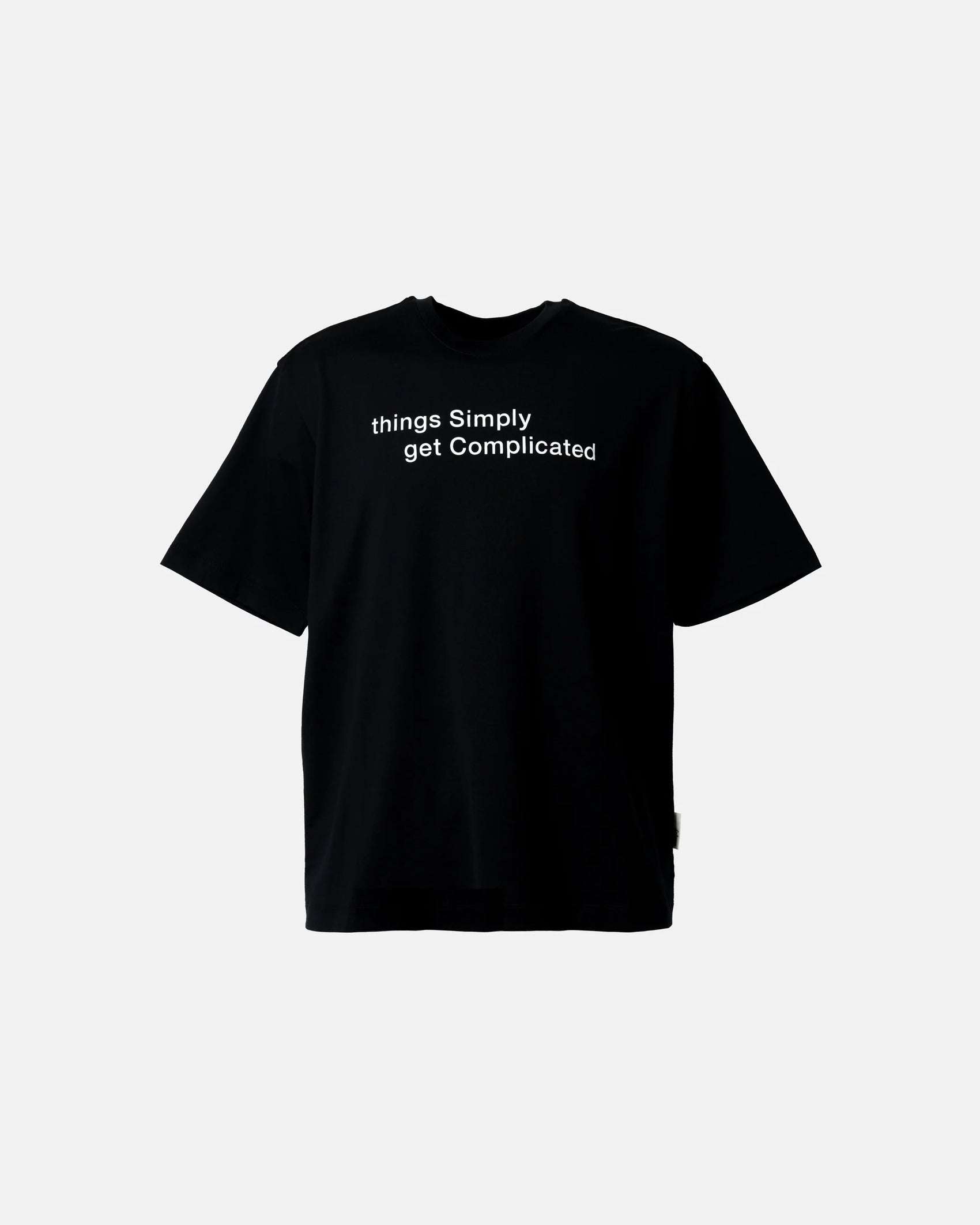 SimplyComlicated - MESSAGE TEE - BLACK