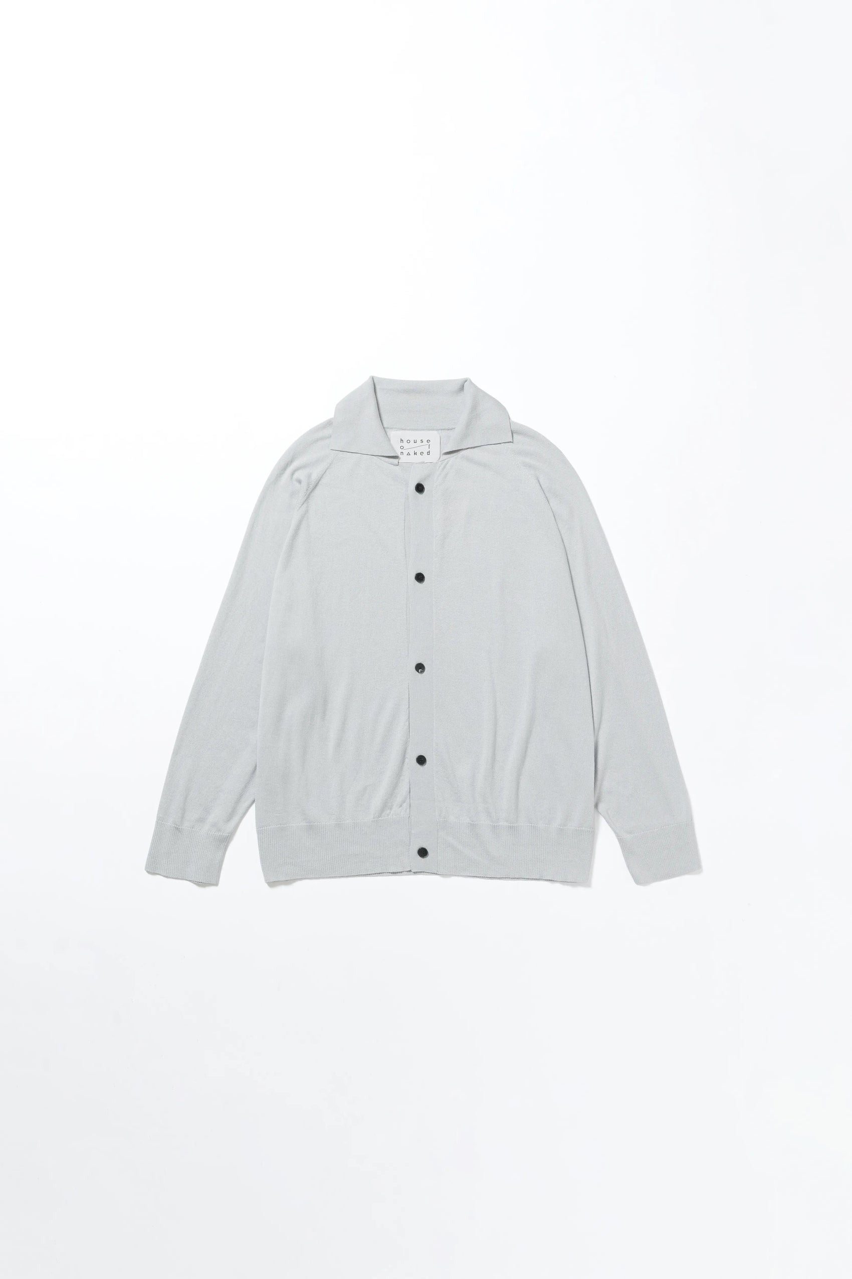 house of naked - SILK × CASHMERE CARDIGAN I - LIGHT GRAY