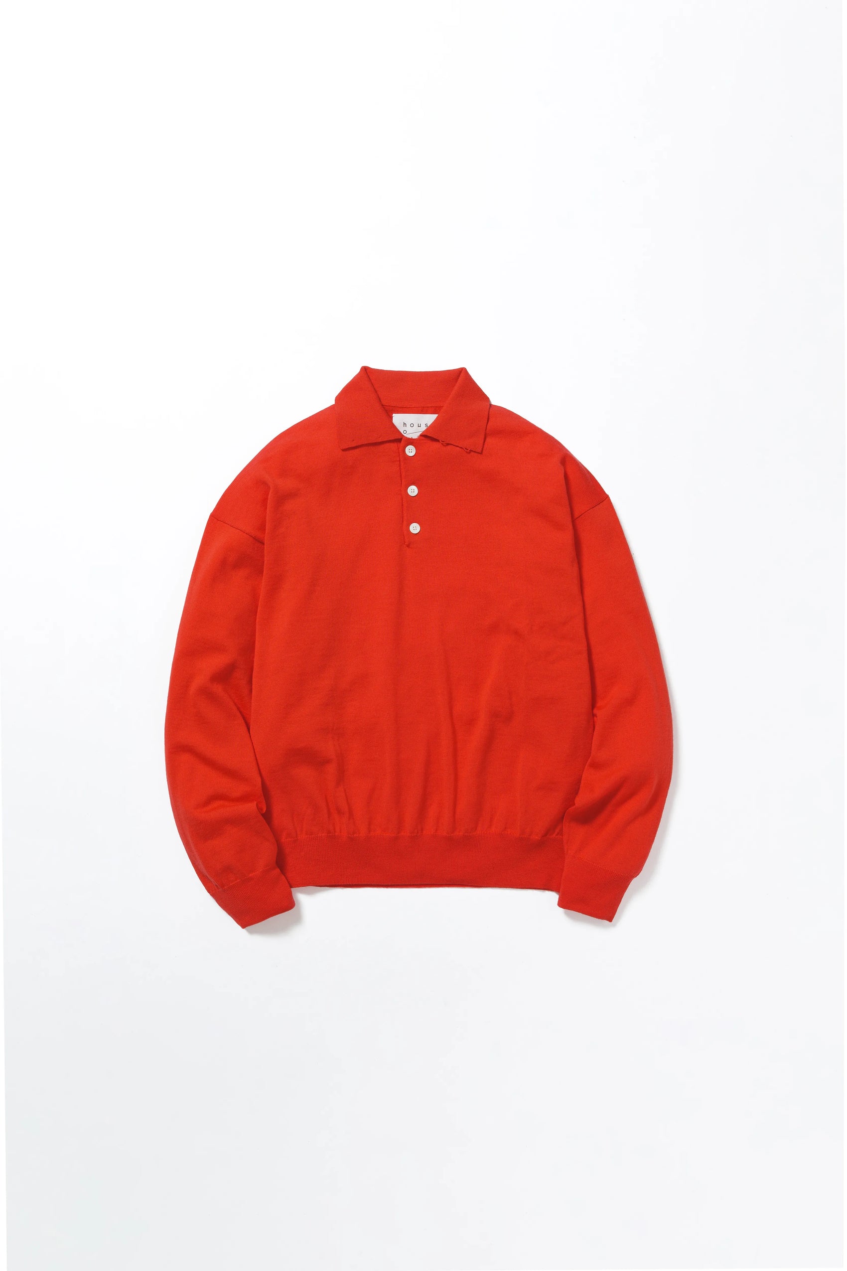 house of naked - LAMB WOOL 80POLO - ORANGE RED