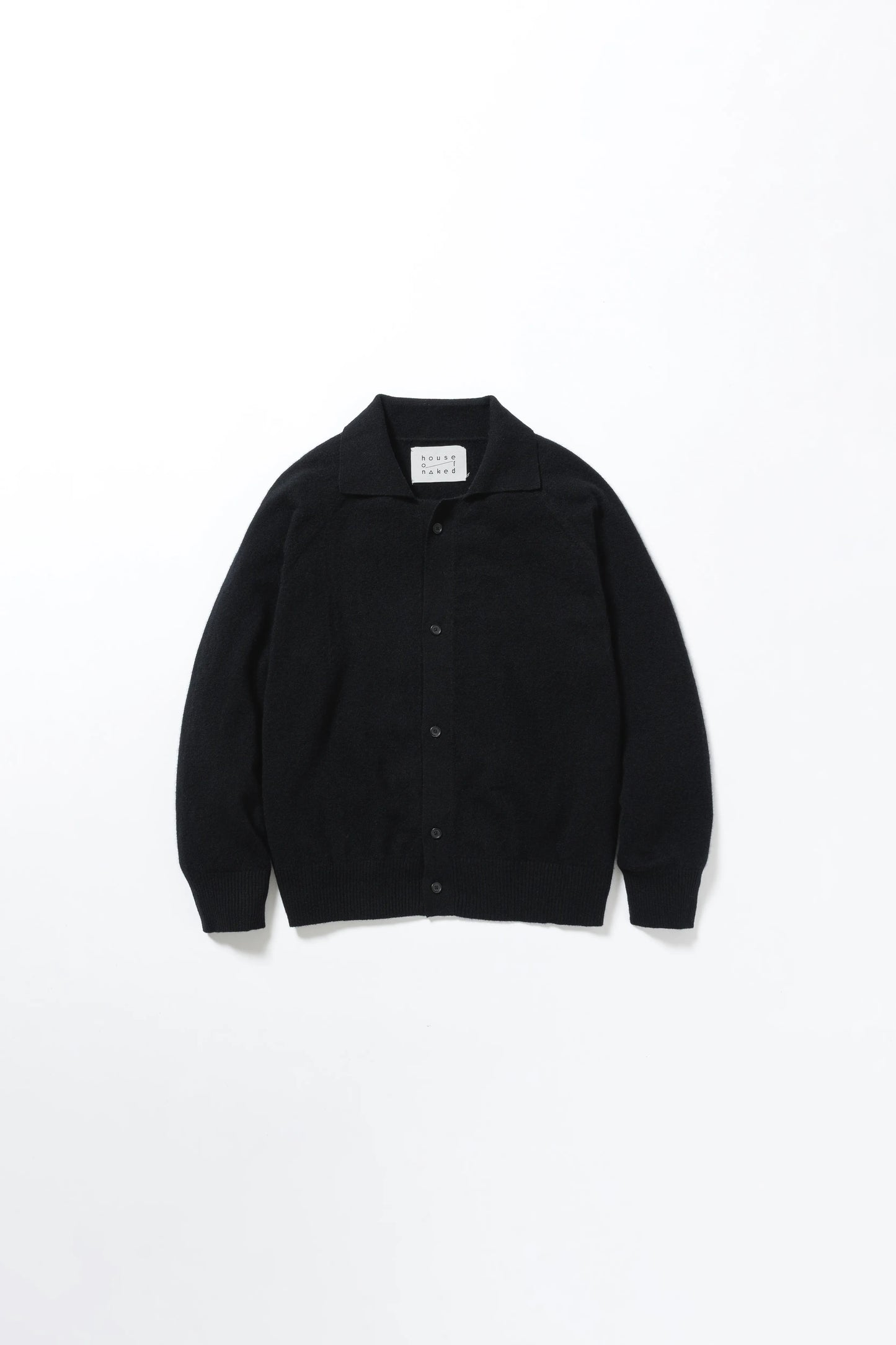 house of naked - INNER MONGORIAN CASHMERE CARDIGAN I - BLACK