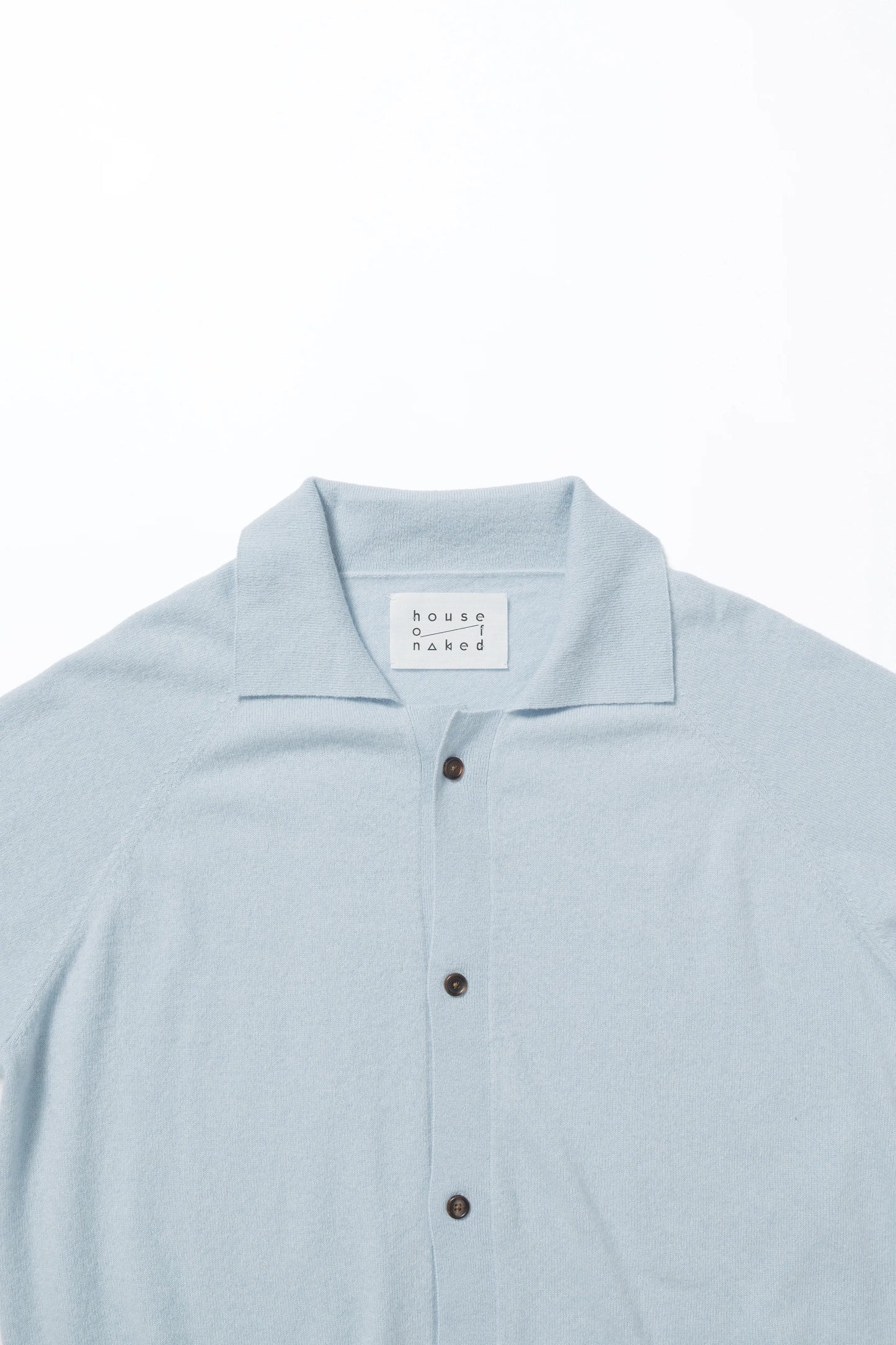 house of naked - INNER MONGORIAN CASHMERE CARDIGAN I - SAXE BLUE