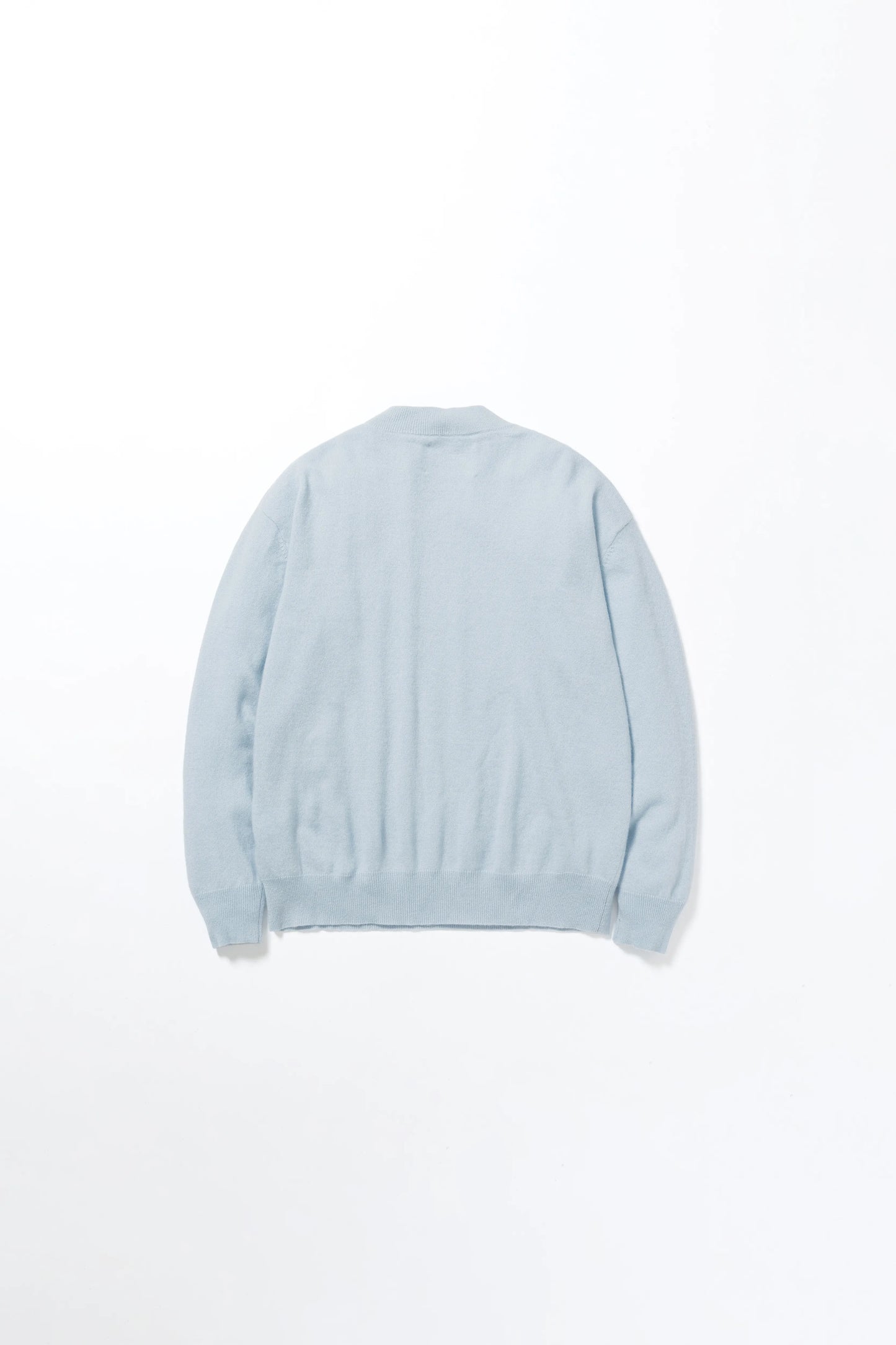 house of naked - INNER MONGORIAN CASHMERE CREWNECK PULLOVER I - SAXE BLUE