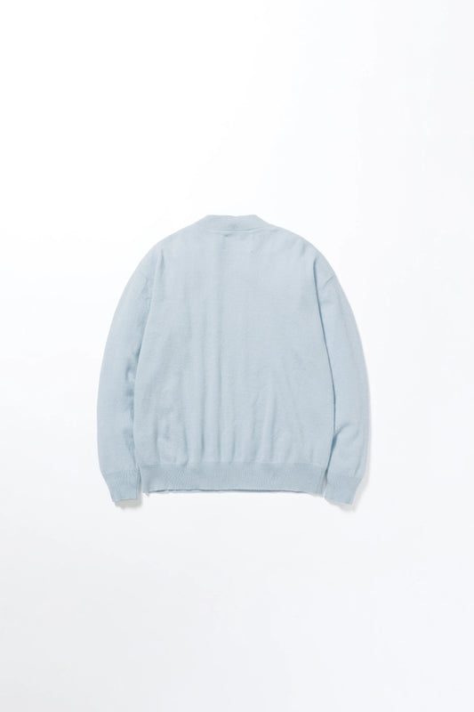 house of naked - INNER MONGORIAN CASHMERE CREWNECK PULLOVER I - SAXE BLUE