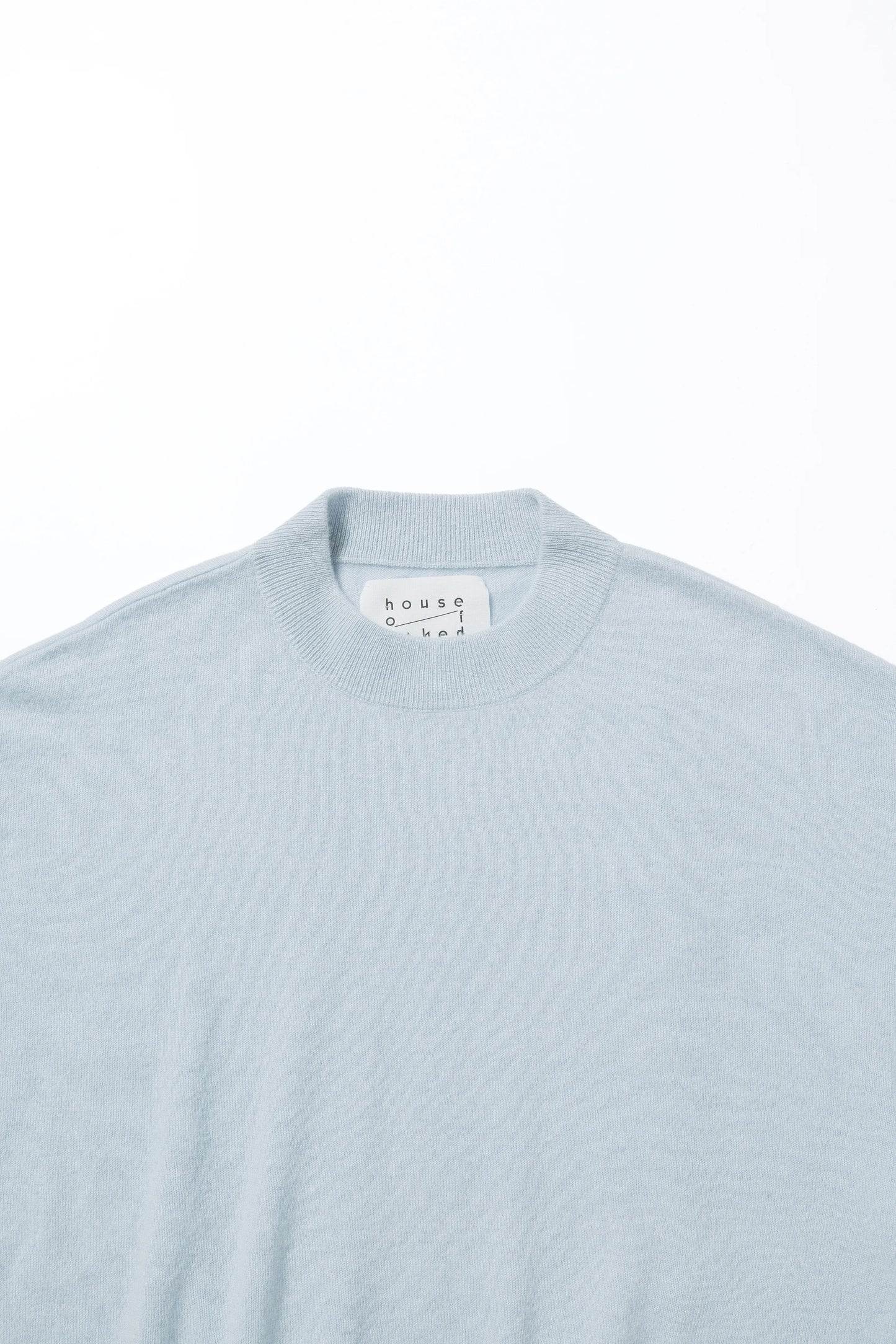 house of naked - INNER MONGORIAN CASHMERE CREWNECK PULLOVER I - SAXE BLUE