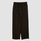 JOHN MASON SMITH / JANE SMITH - SILK NOIL GARMENT DYE PAJAMA PANTS - BROWN