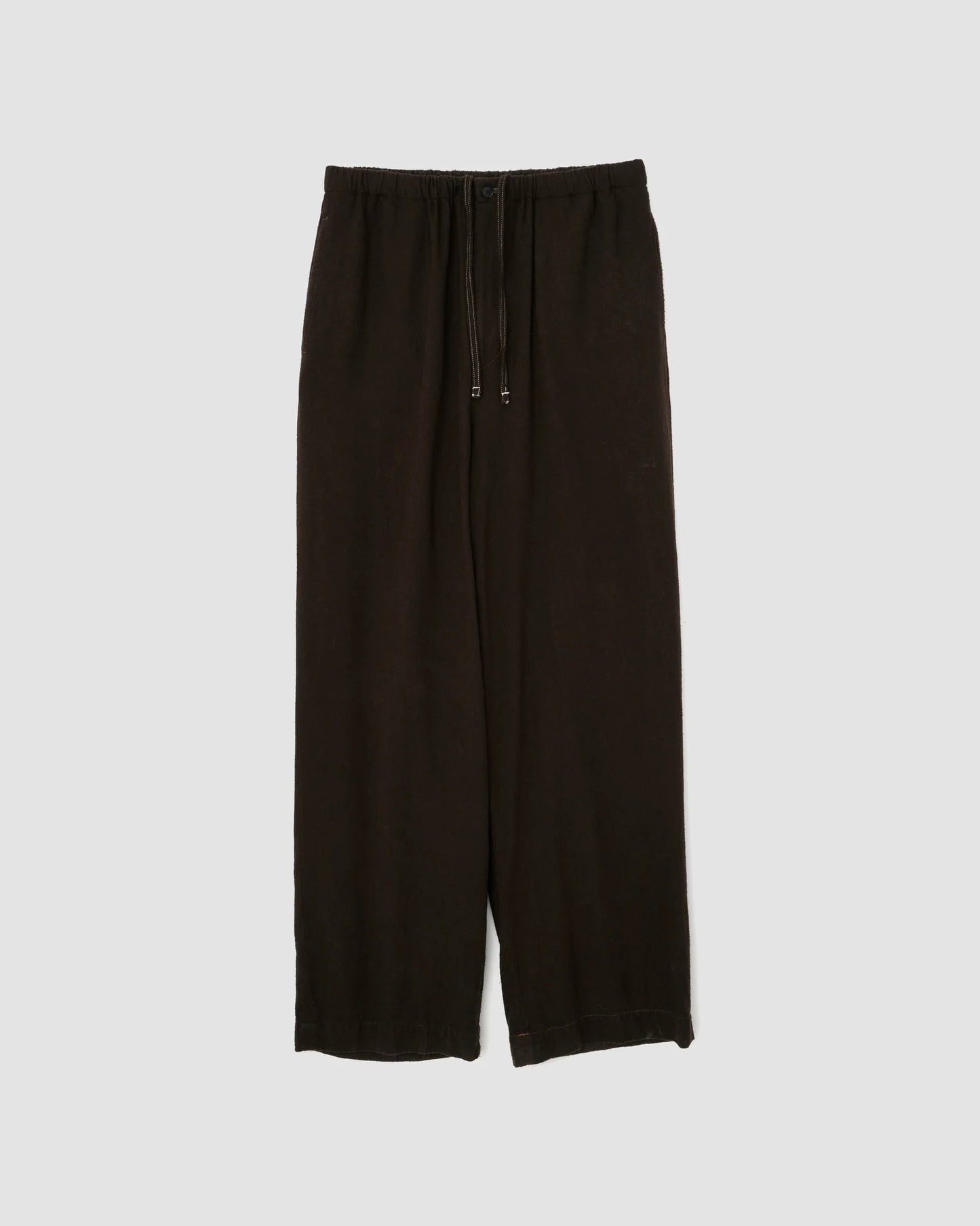 JOHN MASON SMITH / JANE SMITH - SILK NOIL GARMENT DYE PAJAMA PANTS - BROWN