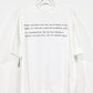 INSCRIRE - BASIC LOOSE FIT TEE - WHITE