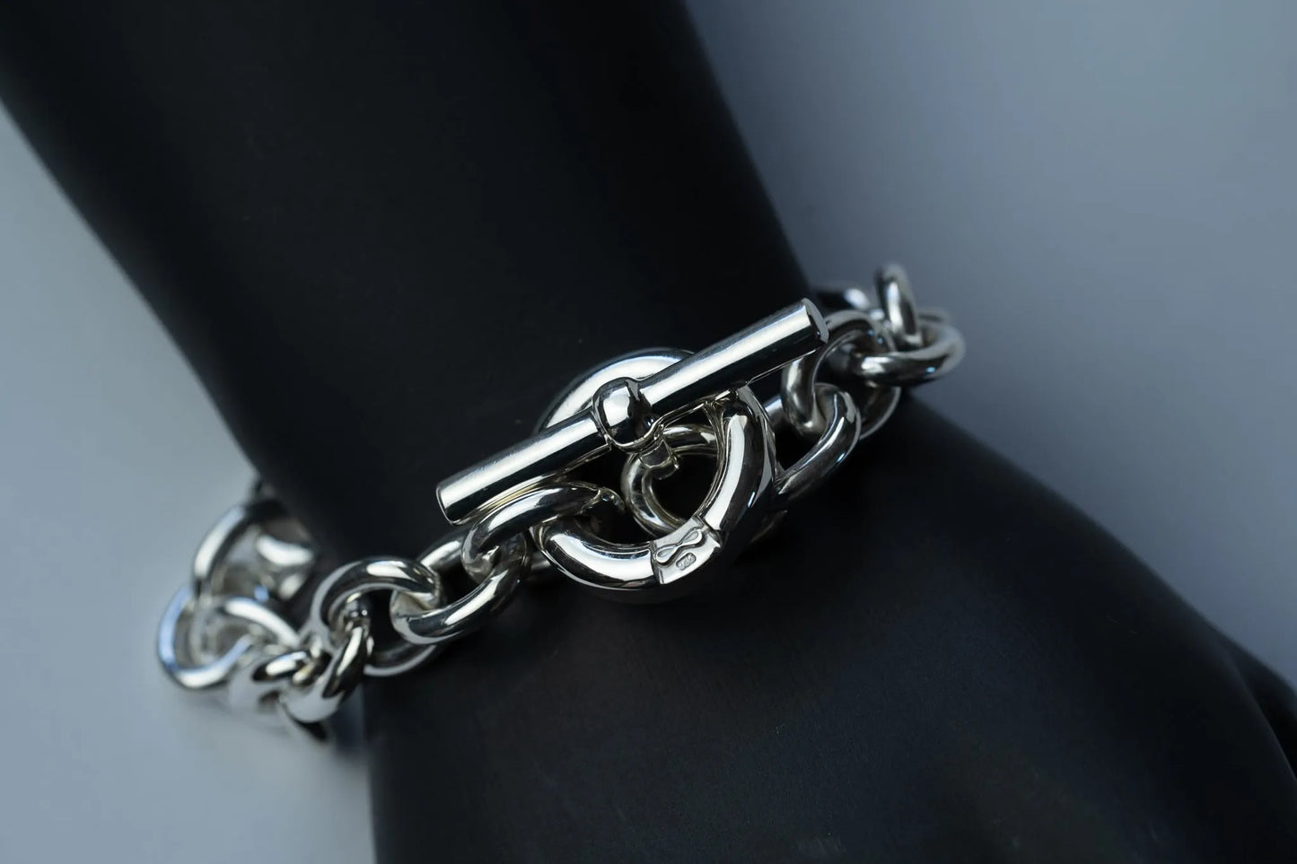 WAKAN SILVER SMITH - Hook connect bracelet (Large) - SILVER