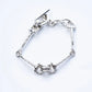 WAKAN SILVER SMITH - Horse bit bracelet (elongated) - SILVER