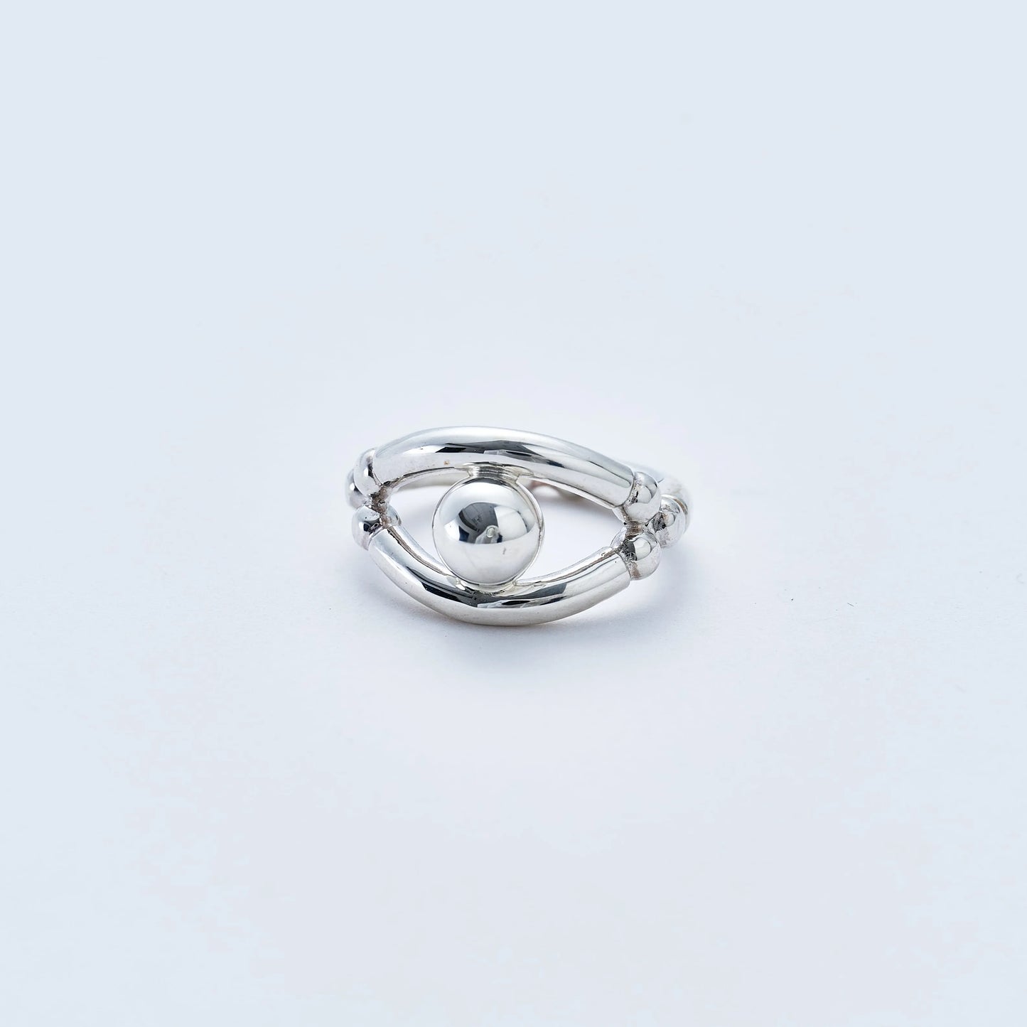WAKAN SILVER SMITH - Breastplate Ring (Eye of Truth) - SILVER