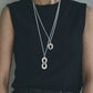 WAKAN SILVER SMITH - Spirit Horseshoe necklace (single) - SILVER