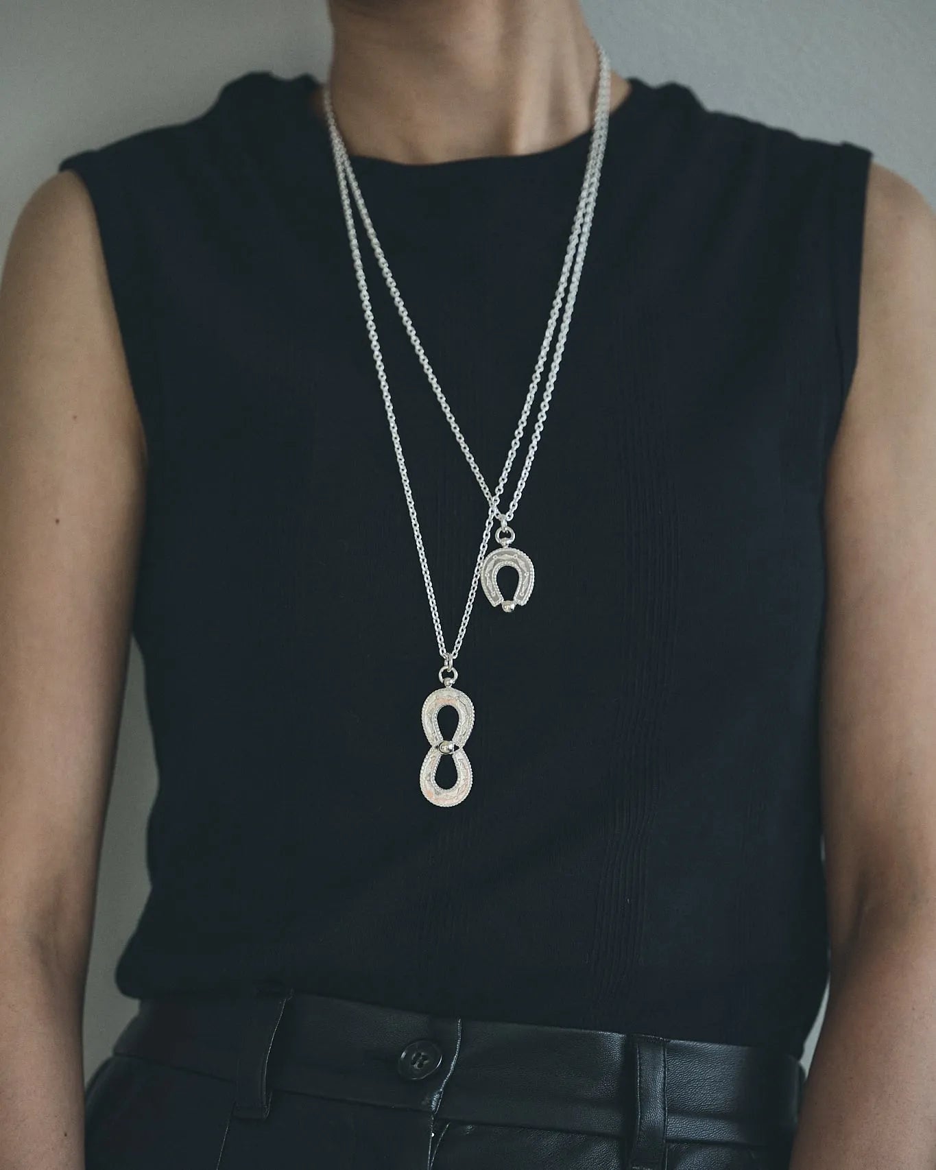 WAKAN SILVER SMITH - Spirit Horseshoe necklace (single) - SILVER