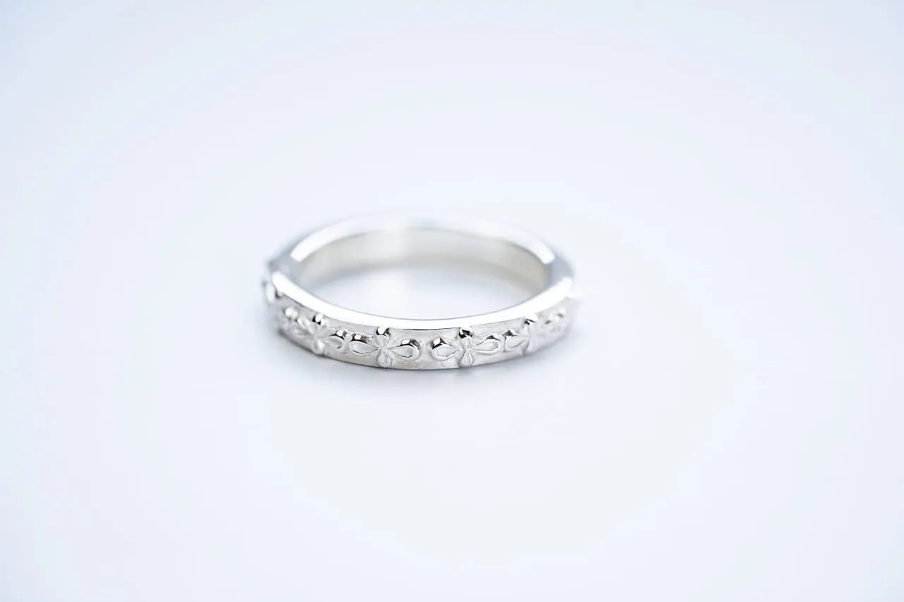 WAKAN SILVER SMITH - Mebiusu pattern ring - SILVER