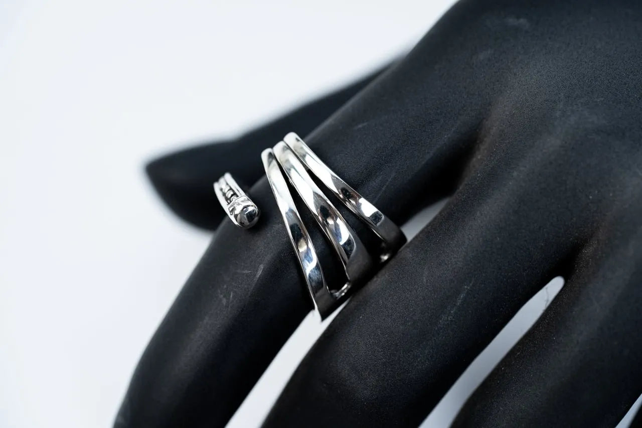 WAKAN SILVER SMITH - Cutlery fork ring S - SILVER