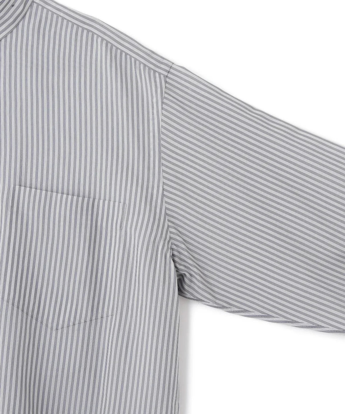 YLÈVE - ACETATE CUPRA STRIPE SHIRT - BLACK