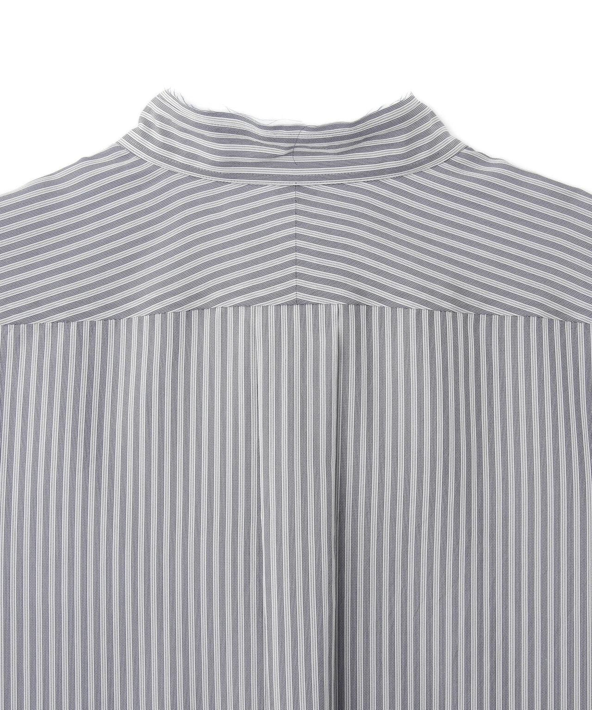 YLÈVE - ACETATE CUPRA STRIPE SHIRT - BLACK