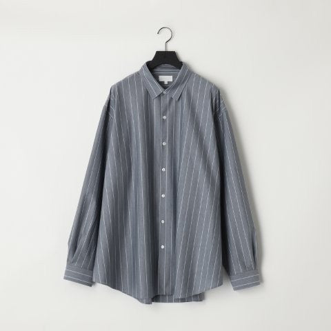 KANEMASA PHIL. - 46G Atmosphere Stripe Shirt - BLUE(Gloucester blue)