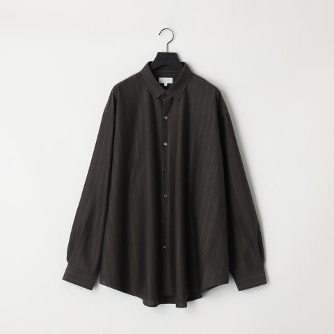 KANEMASA PHIL. - 46G Atmosphere Stripe Shirt - GREY(Nile grey)