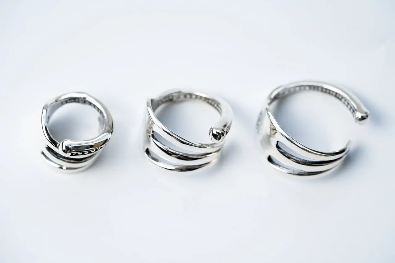 WAKAN SILVER SMITH - Cutlery fork ring S - SILVER