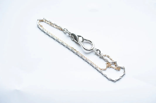 WAKAN SILVER SMITH - K10 Horse shoe combination bracelet (TYPE A) - SILVER