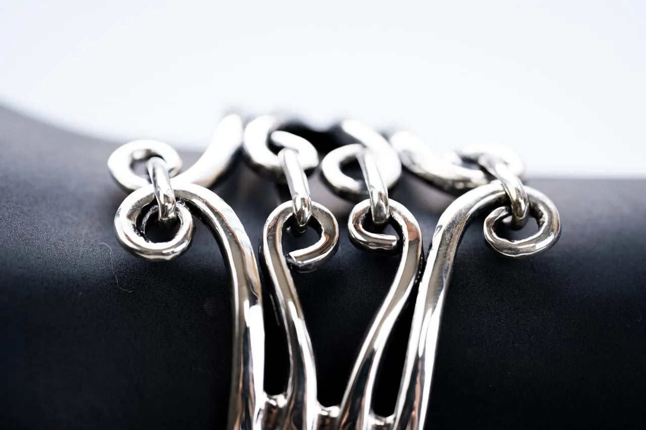 WAKAN SILVER SMITH - Double fork bracelet - SILVER