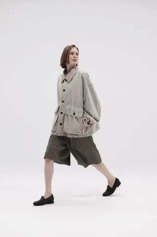 KANEMASA PHIL. - 36G Fine Sweat Work Jacket - BLACK DYE