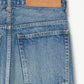 INSCRIRE - Hybrid Sweat Denim Pants - BLUE USED × LT.GREY