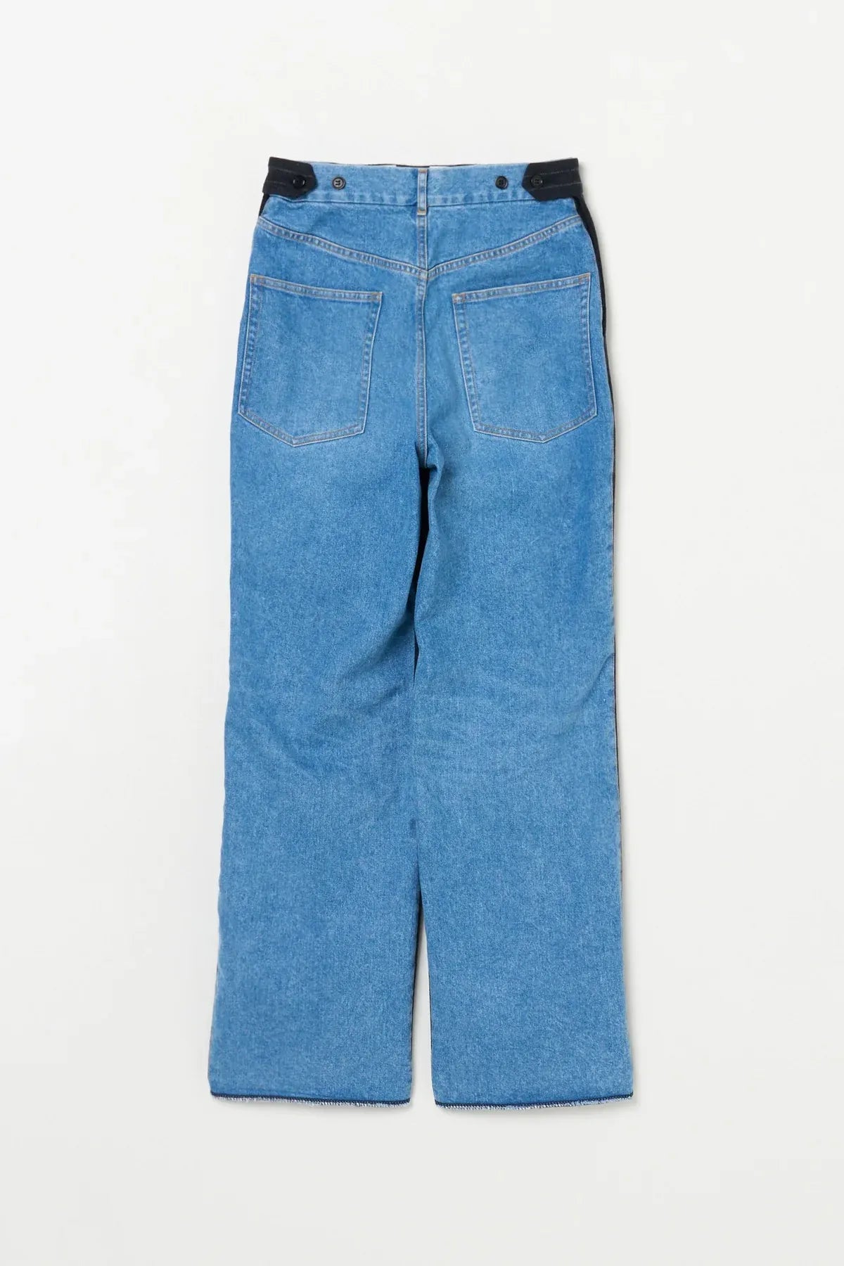 INSCRIRE - Combine Two Pants - STRIPE × DENIM