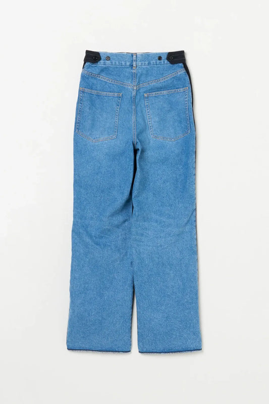 INSCRIRE - Combine Two Pants - STRIPE × DENIM