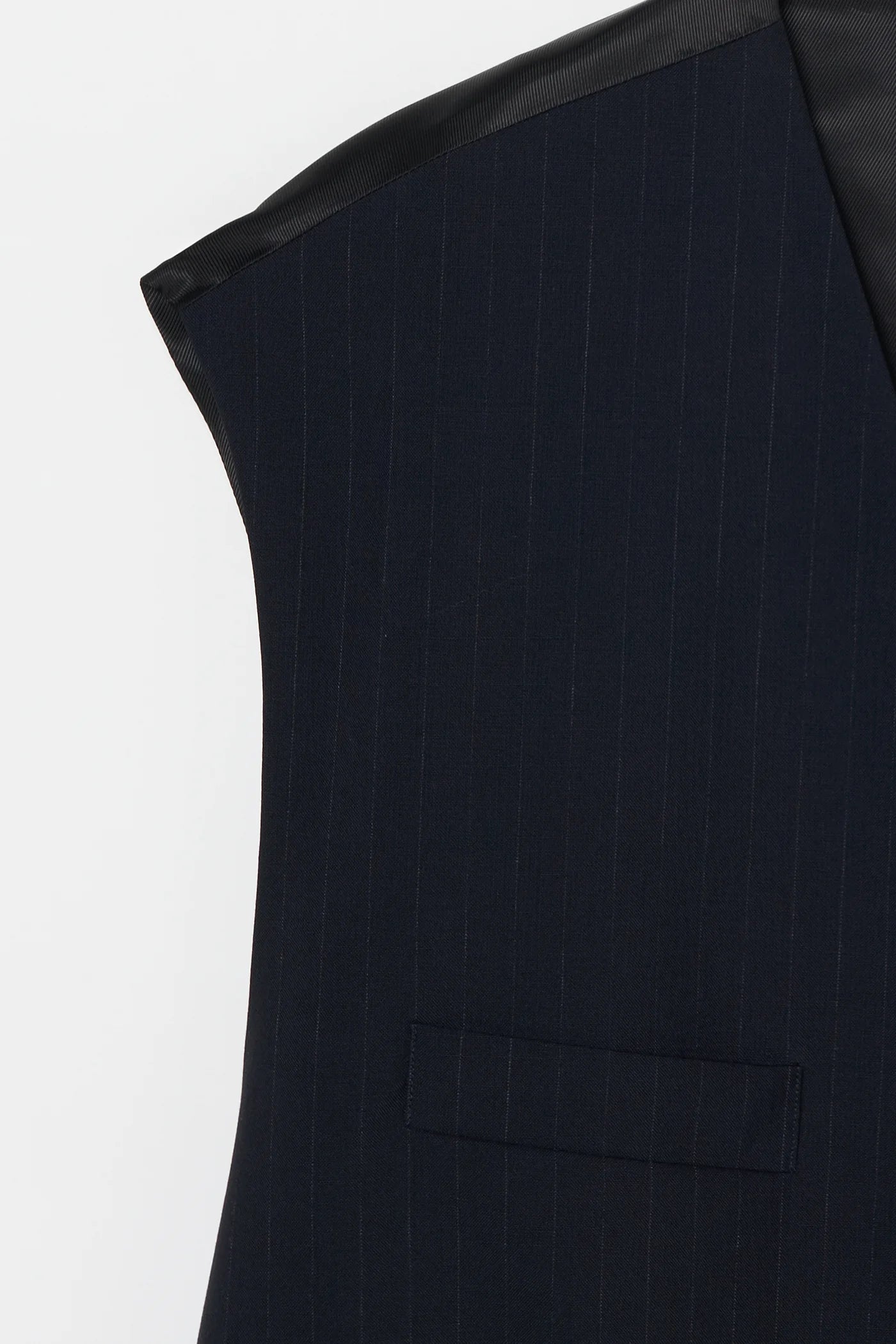 INSCRIRE - Wool Over Size Gilet - NAVY STRIPE