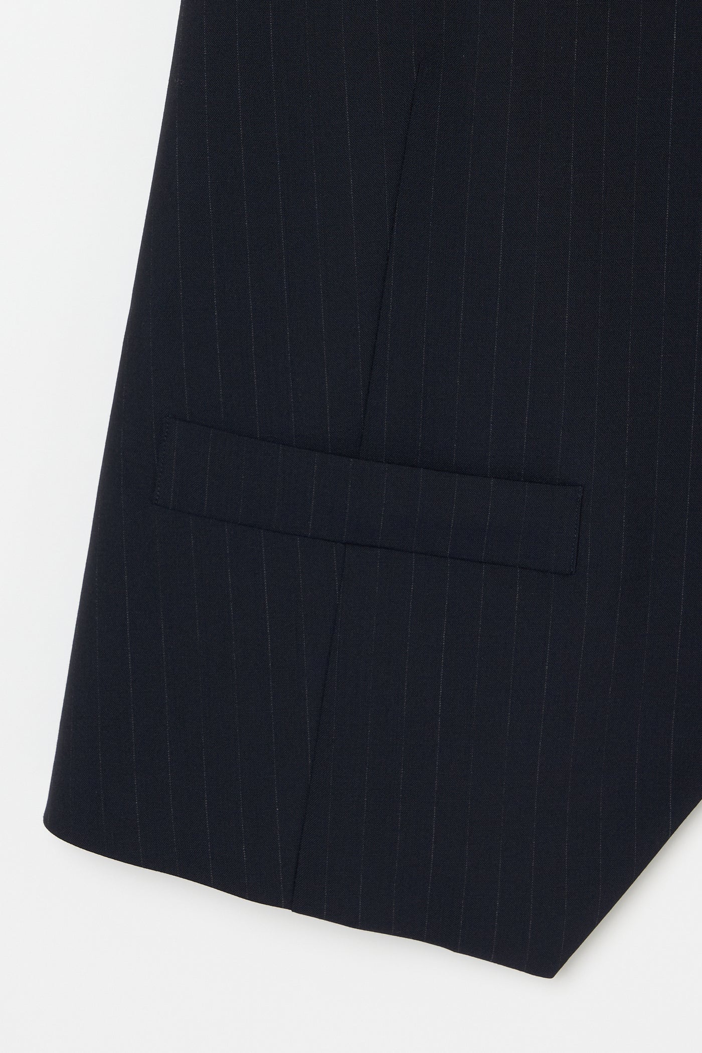 INSCRIRE - Wool Over Size Gilet - NAVY STRIPE