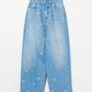 INSCRIRE - Dot Hole Denim Pants - BLUE USED