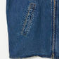 INSCRIRE - Used Denim Zip Up Blouson - DK.BLUE USED