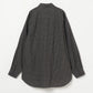 INSCRIRE - Cotton Check Cape Shirt - BLACK