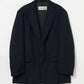 INSCRIRE - Wool 2-way Over Size Jacket - NAVY STRIPE