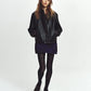 JOHN MASON SMITH / JANE SMITH - COW LEATHER VINTAGE FINISHED ZIP BLOUSON - BLACK BROWN
