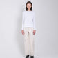 TANAKA - THE JEAN TROUSERS - WHITE(EMBROIDERY)