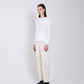 TANAKA - THE JEAN TROUSERS - WHITE(EMBROIDERY)