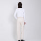 TANAKA - THE JEAN TROUSERS - WHITE(EMBROIDERY)