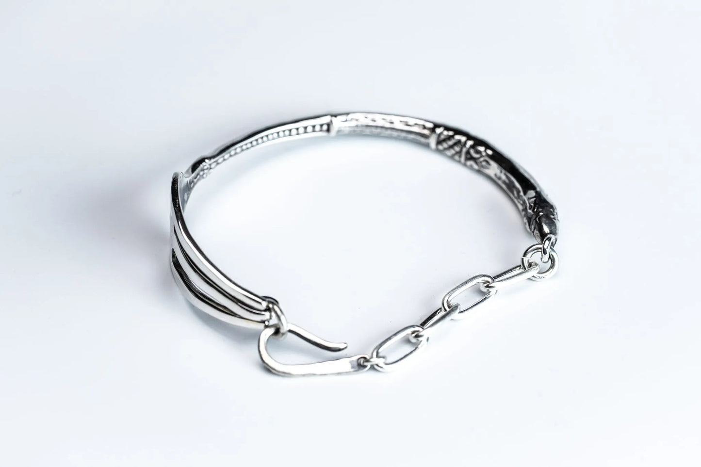 WAKAN SILVER SMITH - Antique fork bracelet - SILVER
